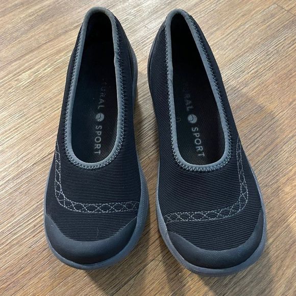 LAUNORY Women's Espadrilles shoes Black Gray size 7 - Picture 1 of 7